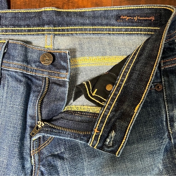 CITIZENS OF HUMANITY Denim Gabrielle #45 Stretch H Yoke Signature Flare Size 24 - Picture 7 of 12